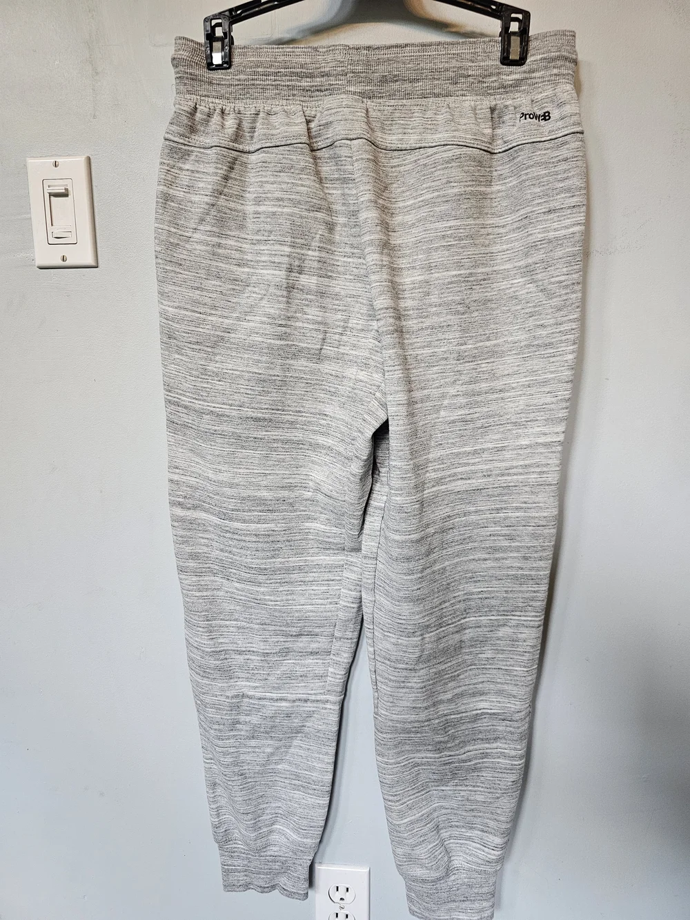 Spyder Active ProW-B Jogger Sweatpants Size Medium Grey Marled Zip Pockets - Picture 3 of 5